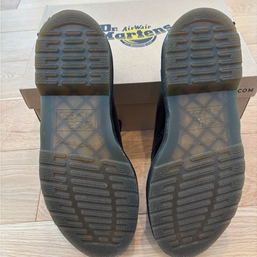 Dr. Martens Women’s Black Patent 1461 Lace-Up Shoes - Picture 3 of 8